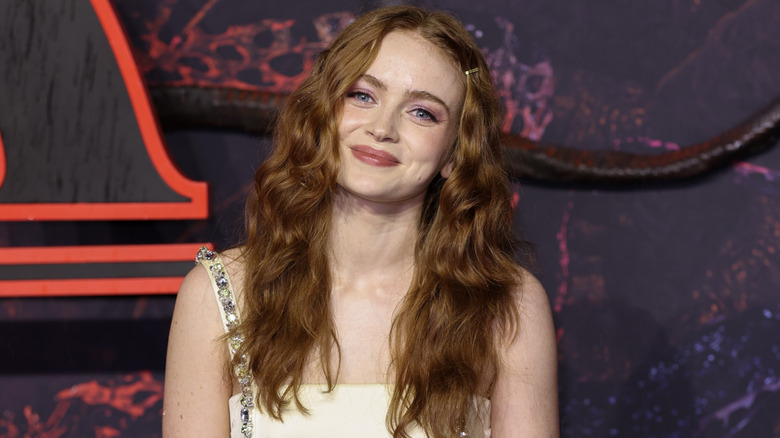 Sadie Sink with wavy hair