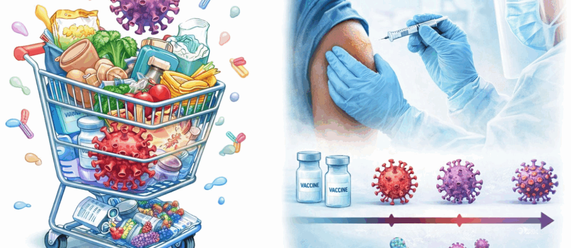 How the Order of Infection and Vaccination Shapes Immunity