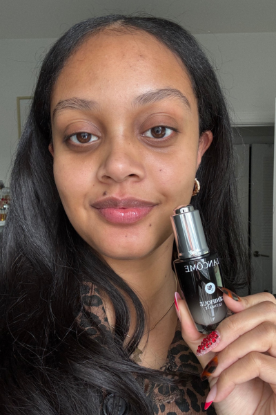 Shauna Beni-Haynes before and after testing Lancôme's Augmented Serum