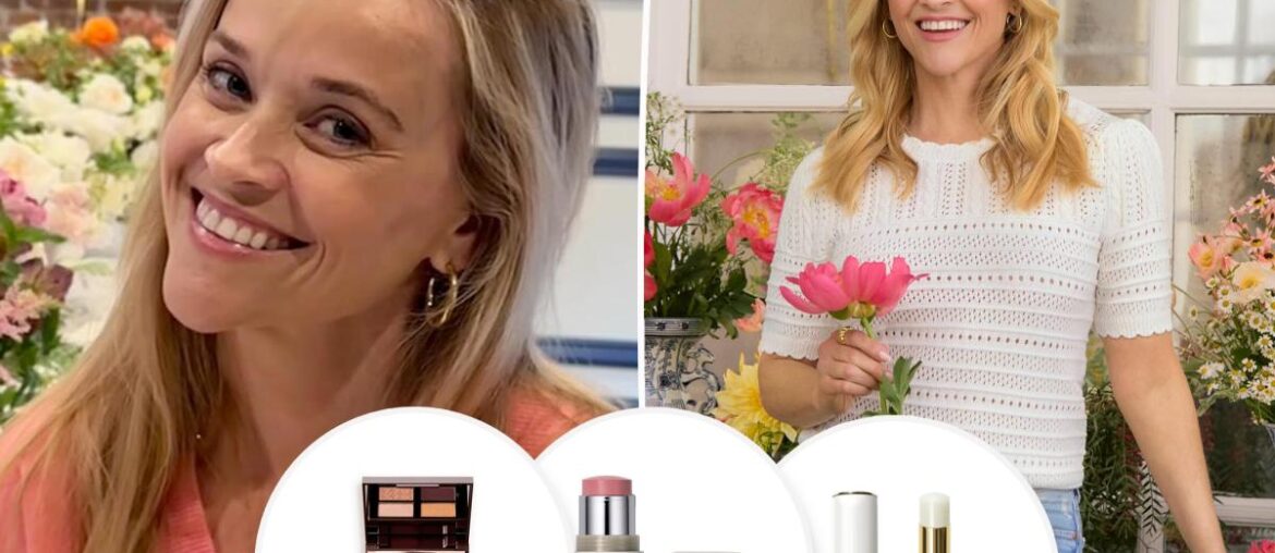 Reese Witherspoon shares her favorite skincare, makeup and hair products