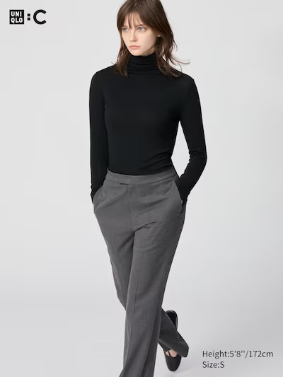 Uniqlo, Heattech Extra Warm Cashmere Blend Turtleneck T-Shirt
