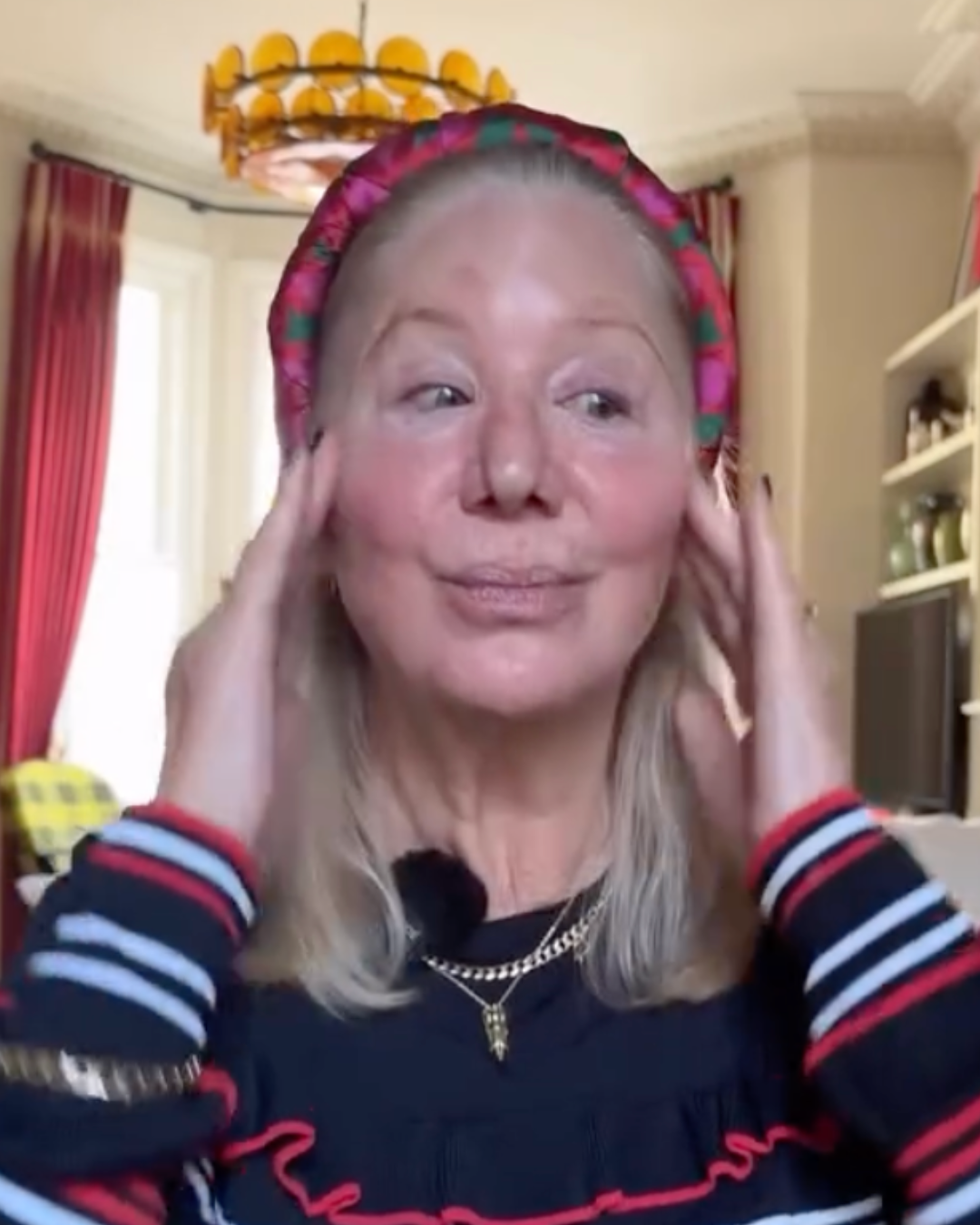 helen mirren makeup artist mature skin glow