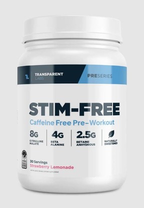 Transparent Labs Stim-Free Caffeine Free Pre-Workout