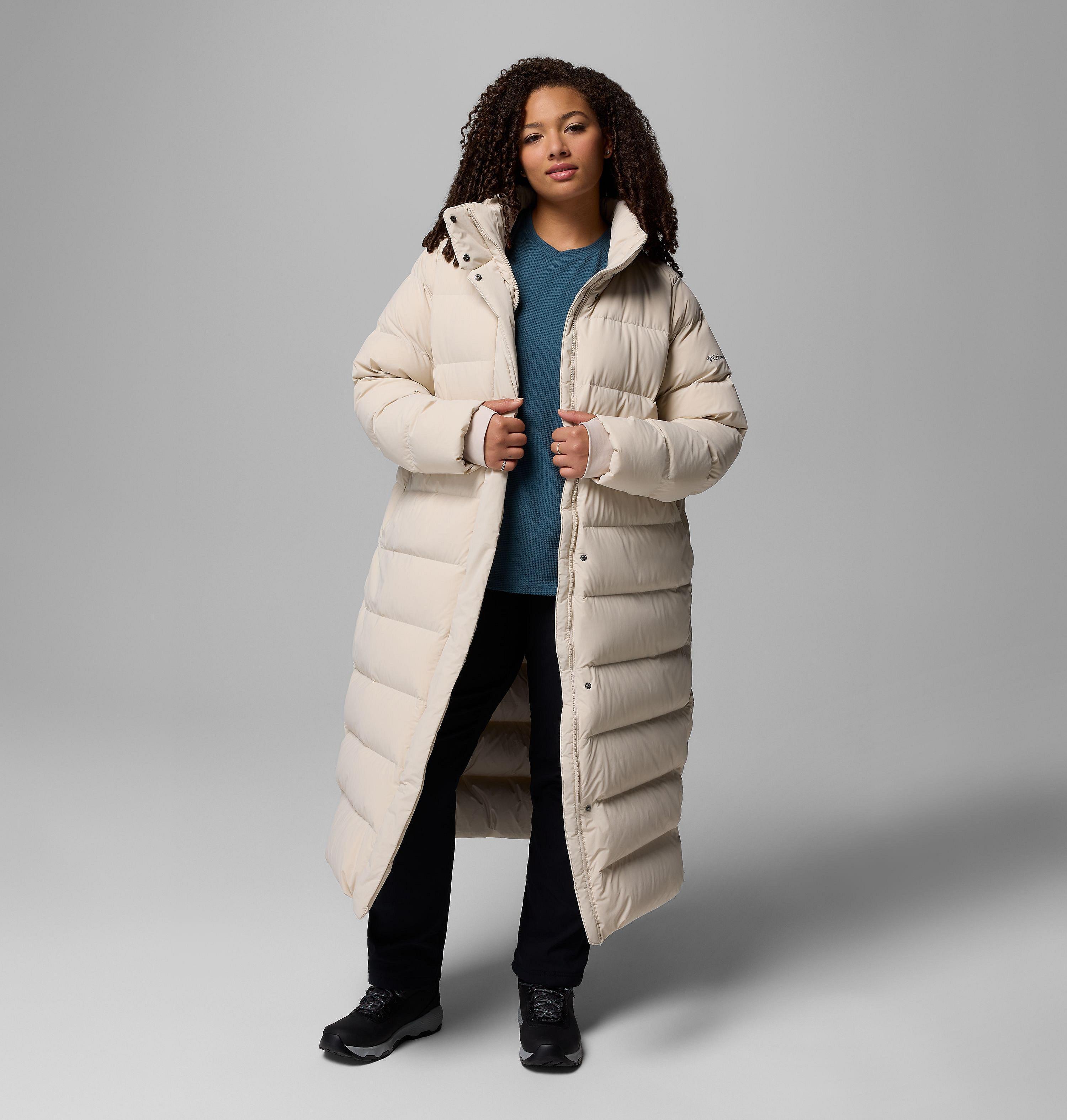 Women's Amaze Puff™ Long Hooded Jacket - Plus Size - 010, 3x