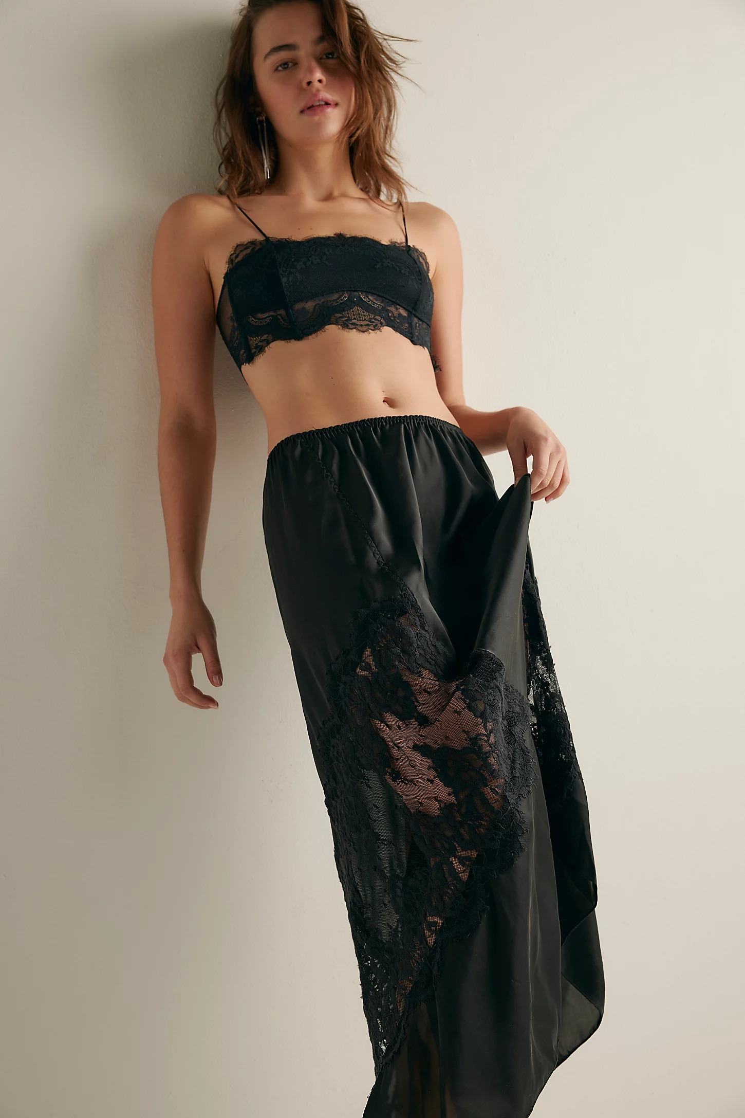 Free People Parisian Nights Half Slip