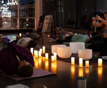 Winter wellness event combines yoga, sound healing and sauna