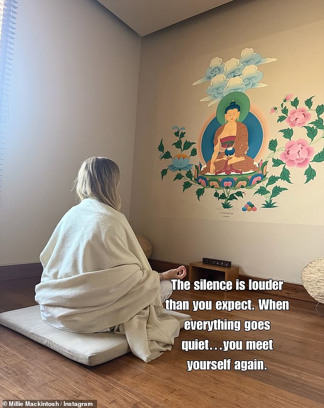 Detailing another thing that surprised her during the Ayurvedic retreat, Millie told followers she has been moving her body more and listening to it