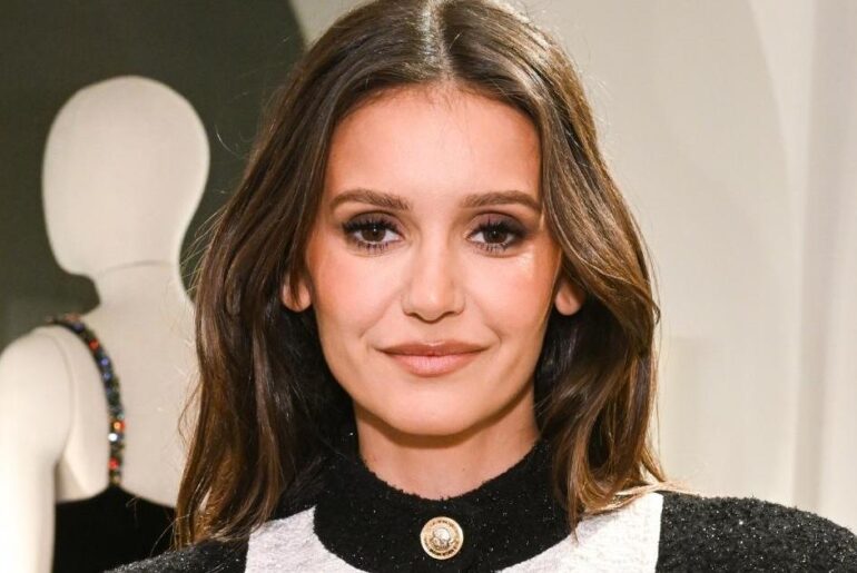 Nina Dobrev Marks YSL Beauty Appearance in a Short Dress