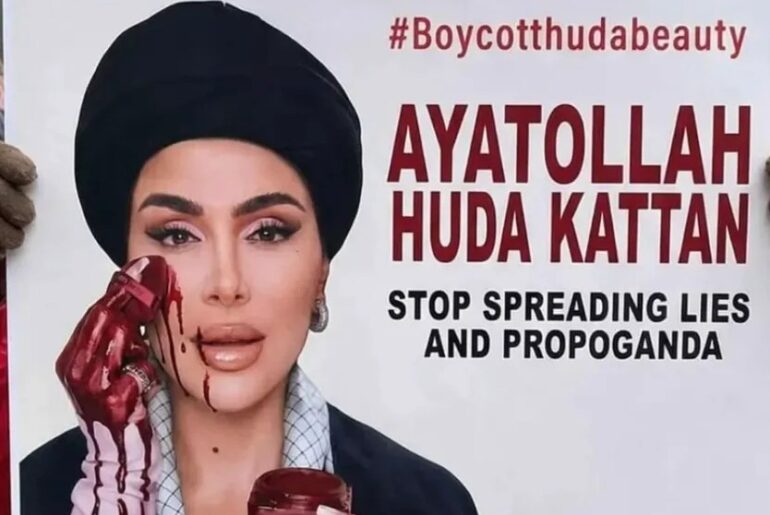 Iranians destroy Huda Beauty items after founder’s ‘pro-regime’ post