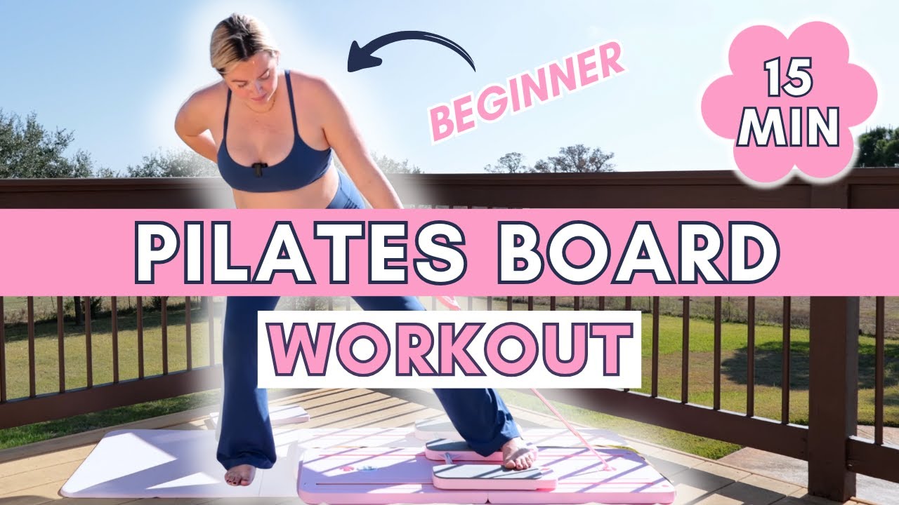15 Min Beginner Pilates Board Workout | Full Body Reformer Board Sculpt - YouTube