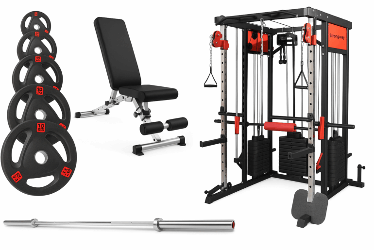 Home Fitness Package Deal - Strongway Gym Supplies