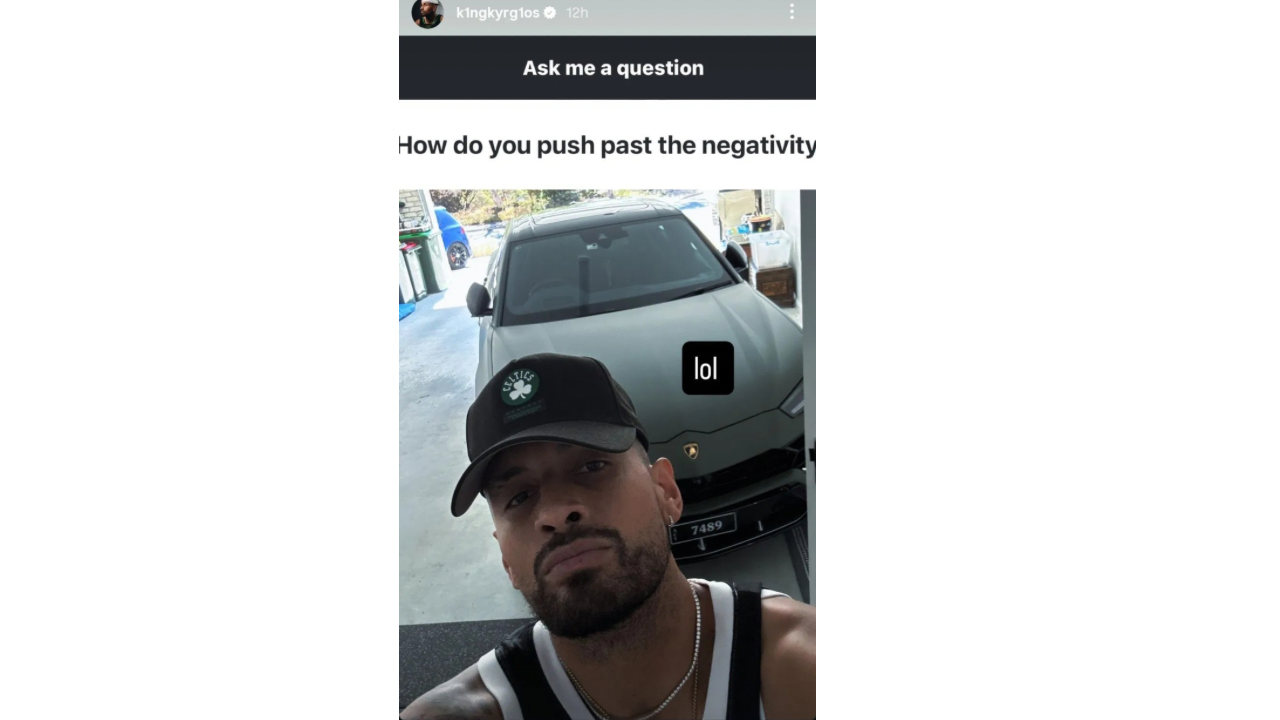 Nick Kyrgios responds to negativity question with $400,000 Lamborghini flex as fitness struggles continue in 2026