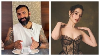 Celebrity fitness trainer Siddhartha Singh, who keeps sharing workout videos from his sessions with actor Tamannaah Bhatia, took to Instagram to debunk common fitness myths. (Instagram/ Siddhartha Singh and Tamannaah Bhatia)
