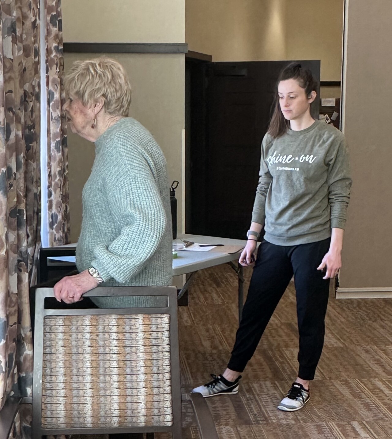 Germantown seniors cheer on their fitness coach providing NBC Olympics commentary