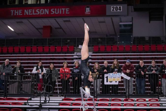 Gymnastics Competes in Beauty and the Beast Meet, Senior Night on Friday