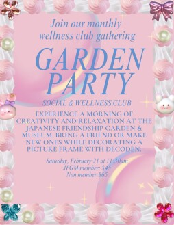 Garden Party Social and Wellness Club: Decoden