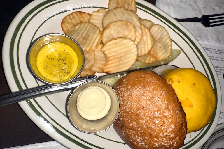 Eebee’s Corner Bar, located D.C.’s Shaw neighborhood, serves up it’s popular burger with a side of beef tallow fries.