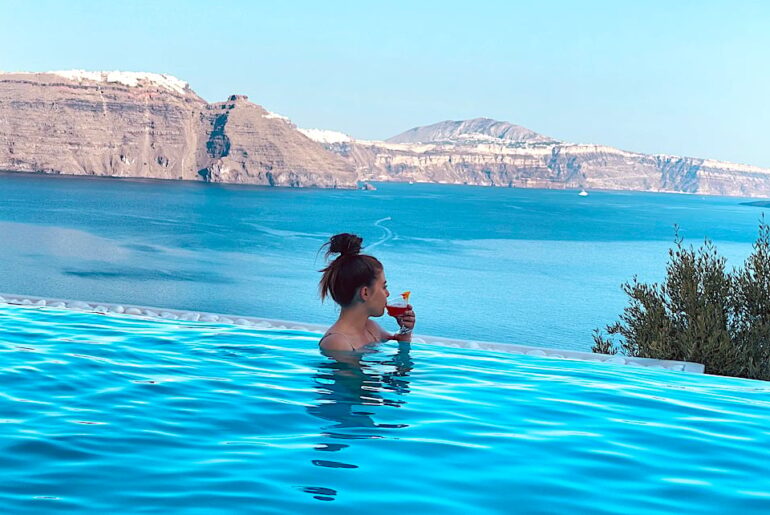 santorini summer Greece wellness