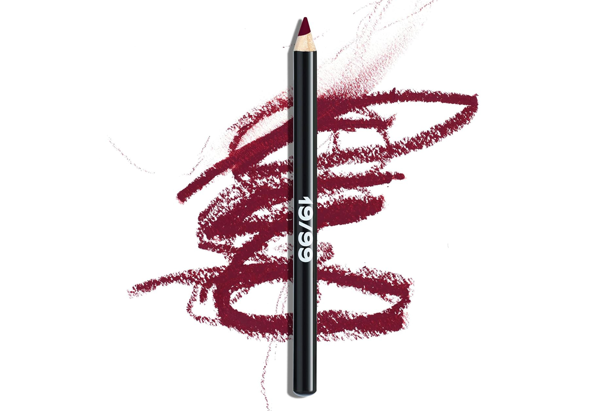 19/99 Beauty Precision Colour Pencil in Berry, with strokes of the color around it.
