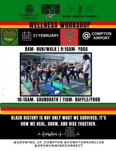 A community run, yoga, and sound bath mark three years of Bobby Ray Jones Jr.’s donation-based GUC wellness workshops in Compton.