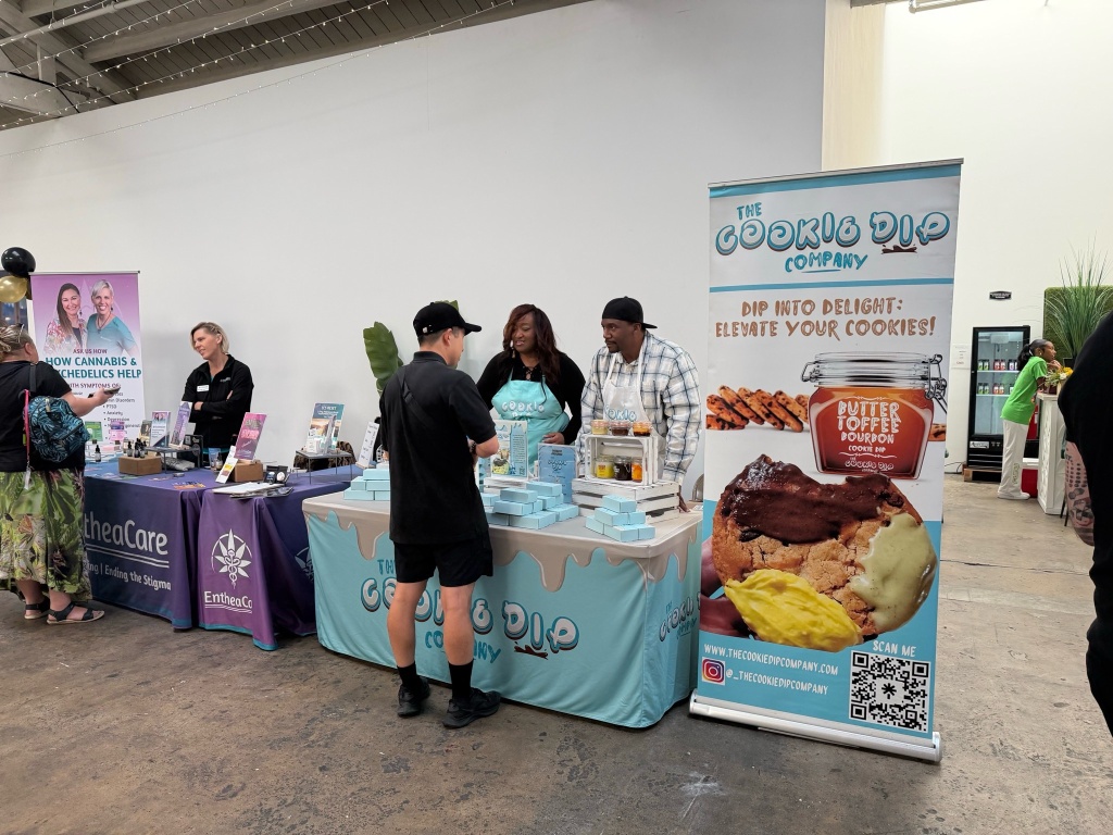 cookie dip table at cannaspa