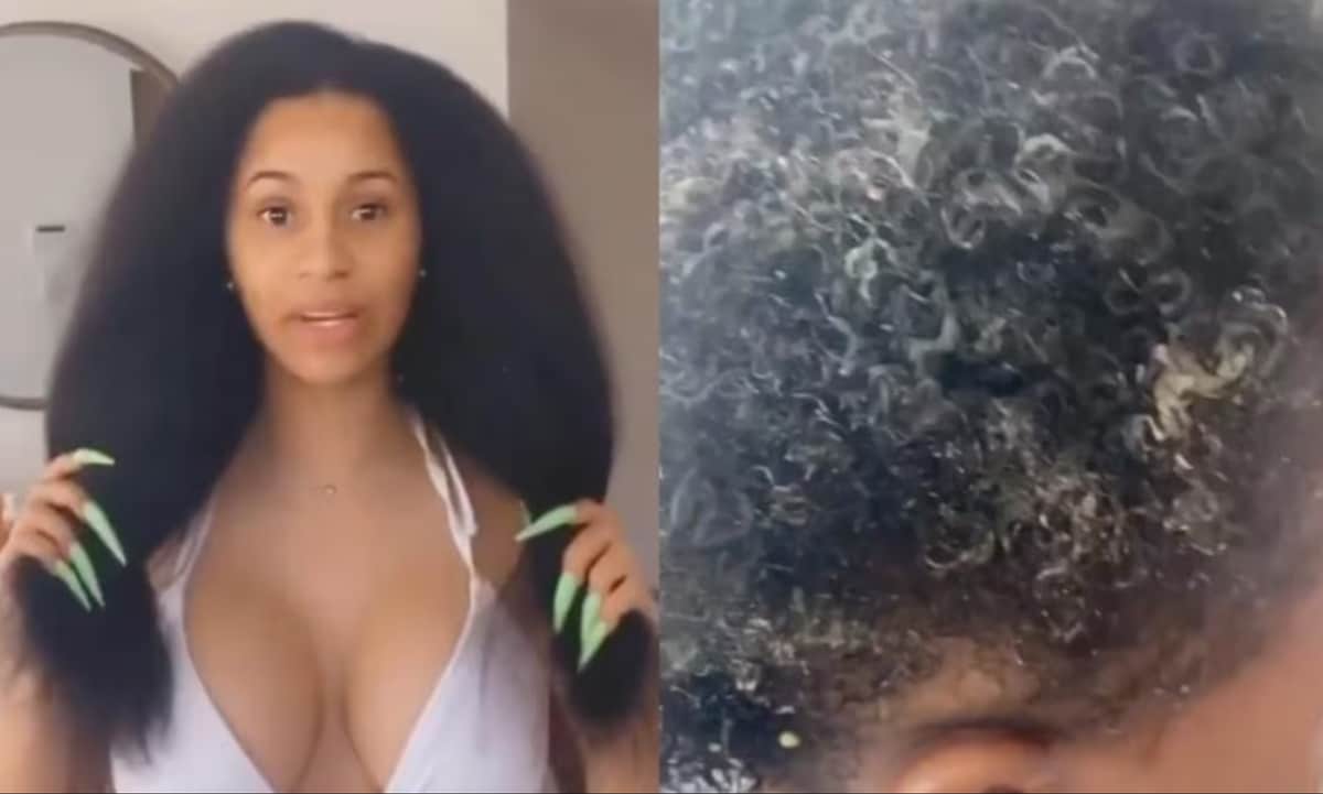 Cardi B’s Natural Hair Routine