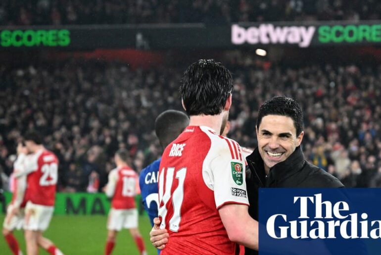 Mikel Arteta savours ‘vitamins’ of victory as Arsenal reach Carabao Cup final