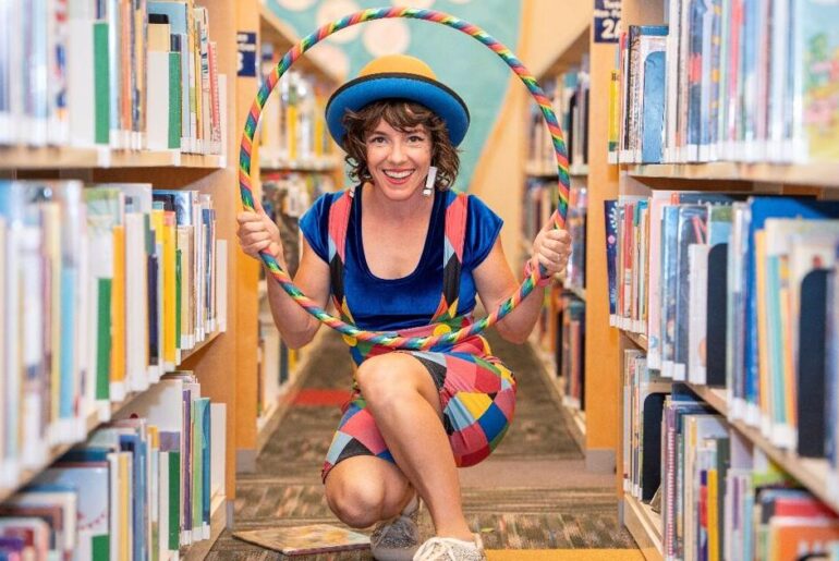 The library and Block 34 team up with fun and fitness for kids