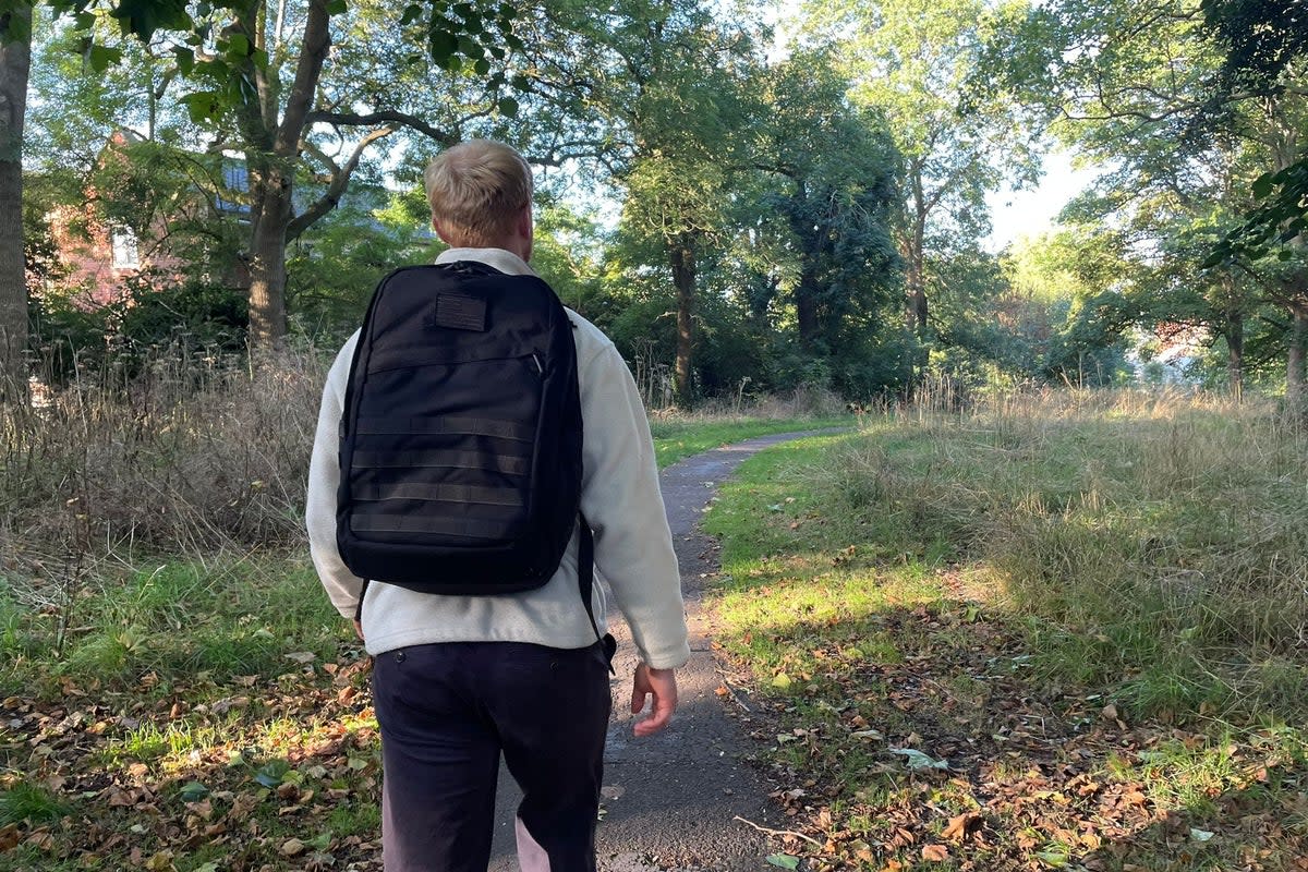 Rucking is just one example of an accessible and time-efficient way to increase the potential health benefits of your regular walks (Harry Bullmore/The Independent)