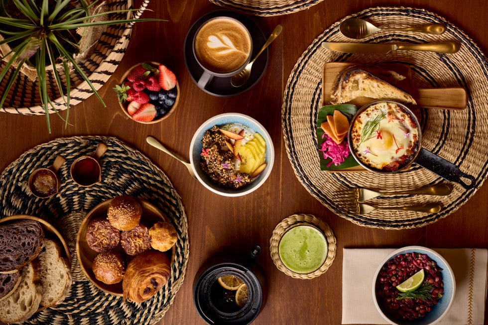 breafkast spread at Six Senses La Sagesse on Grenada the Caribbean