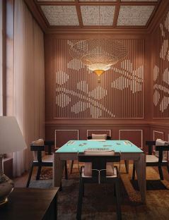 Amenities include entertaining spaces such as private Poker and Mahjong rooms PHOTO COURTESY OF BRAND