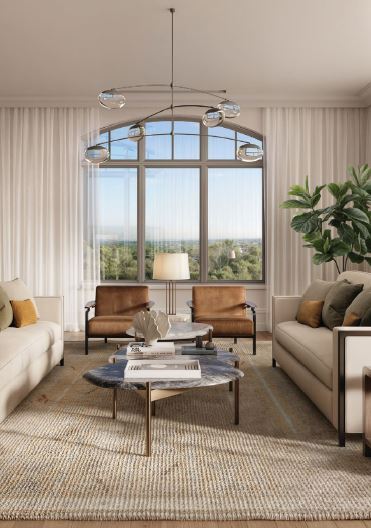 expansive views of the surrounding green space are a key component of the design PHOTO COURTESY OF BRAND