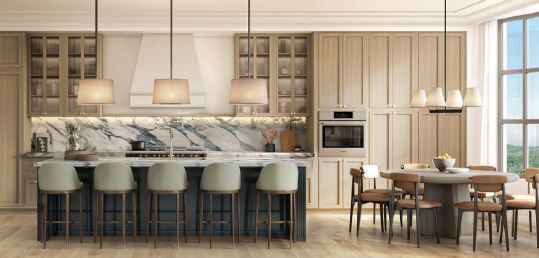 Meyer Davis paired cutting-edge finishes and technology with more traditional elements to honor the Belle Meade neighborhood, creating a unique multi-unit dwelling that feels like a single family home. PHOTO COURTESY OF BRAND