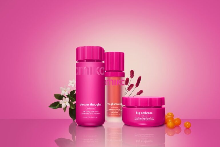 Amika is debuting body care.