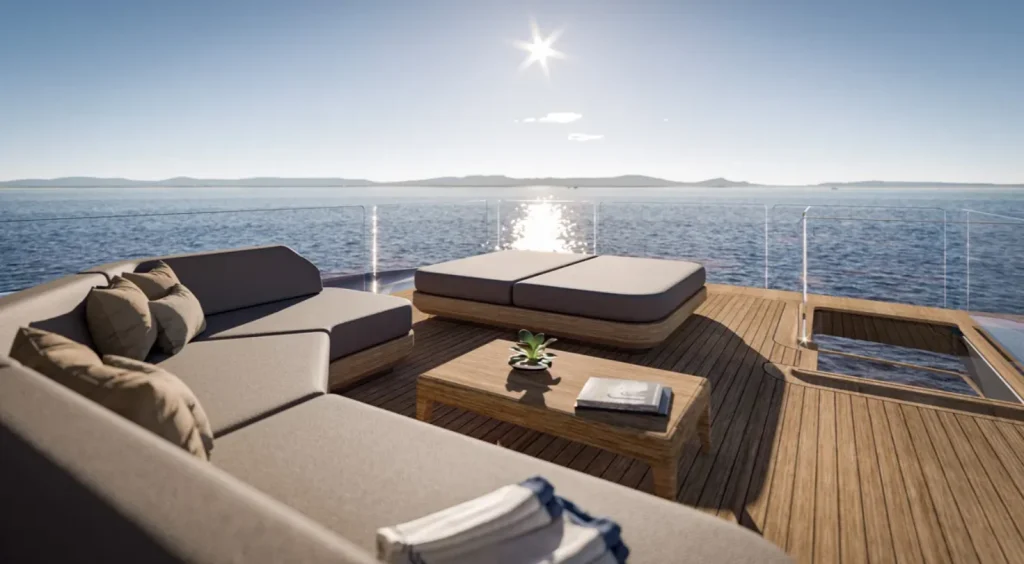 Italian shipyard’s debut superyacht is a 131ft beauty that draws inspiration from supercars