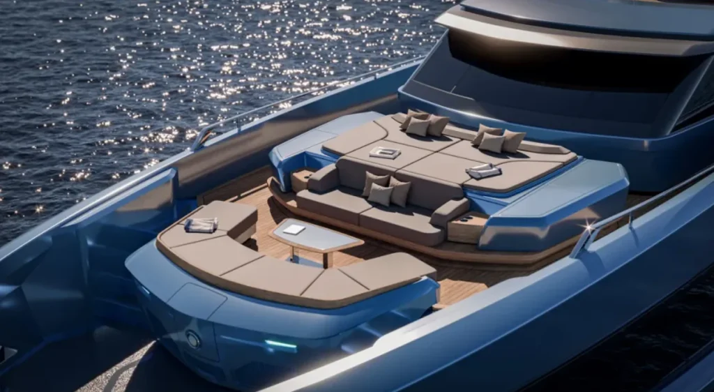 Italian shipyard’s debut superyacht is a 131ft beauty that draws inspiration from supercars