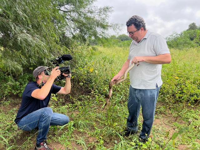 Christopher Zahlten and the documentaries' crew.