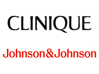 Clinique and Johnson & Johnson logos