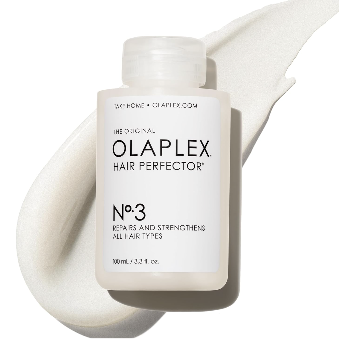 Olaplex No. 3 Bond Building Hair Perfector: Concentrated Pre-Shampoo Treatment | Repairs Damage & Strengthens Hair | Rebuilds 3 Hair Bonds | for Coily, Curly, Straight, and Wavy, 100 Ml / 3.3 Fl Oz