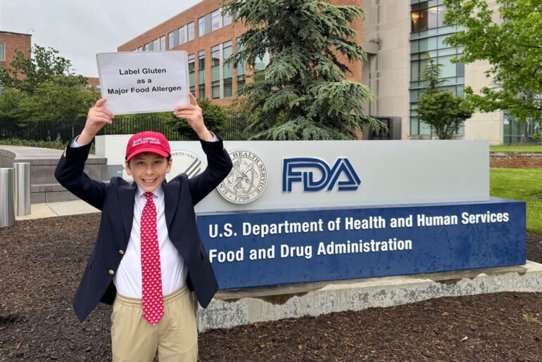 12-year-old Pa. boy is part of an effort to change gluten labeling regulations in U.S.