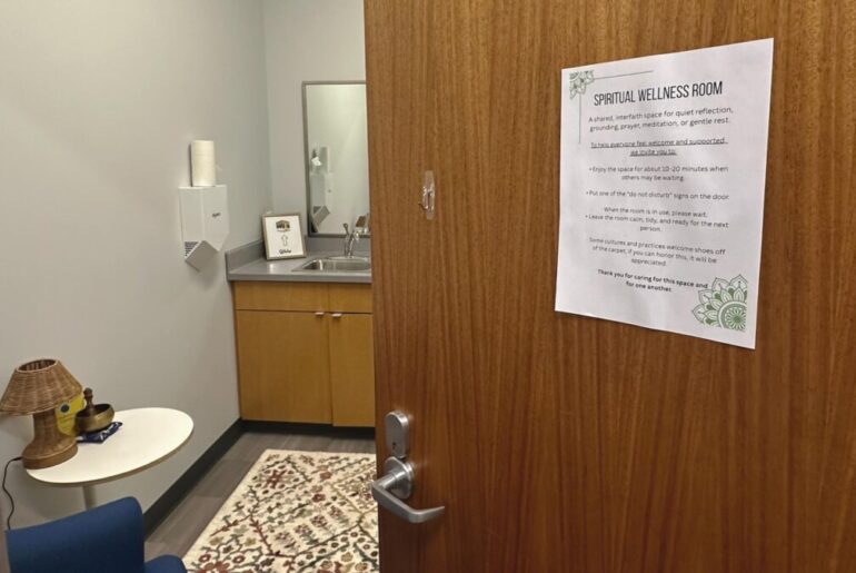 New spiritual wellness room gives space to reset