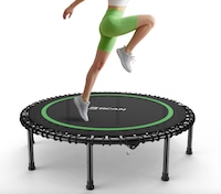 BCAN 40-inch Fitness Trampoline with Bungees, 450LBS Foldable Mini Trampoline on sale at walmart