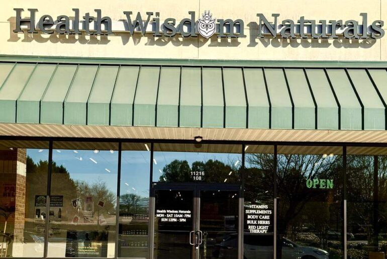 Located in Wake Forest, Health Wisdom Naturals offers vitamins, supplements, body care products, cosmeceuticals and red light therapy.