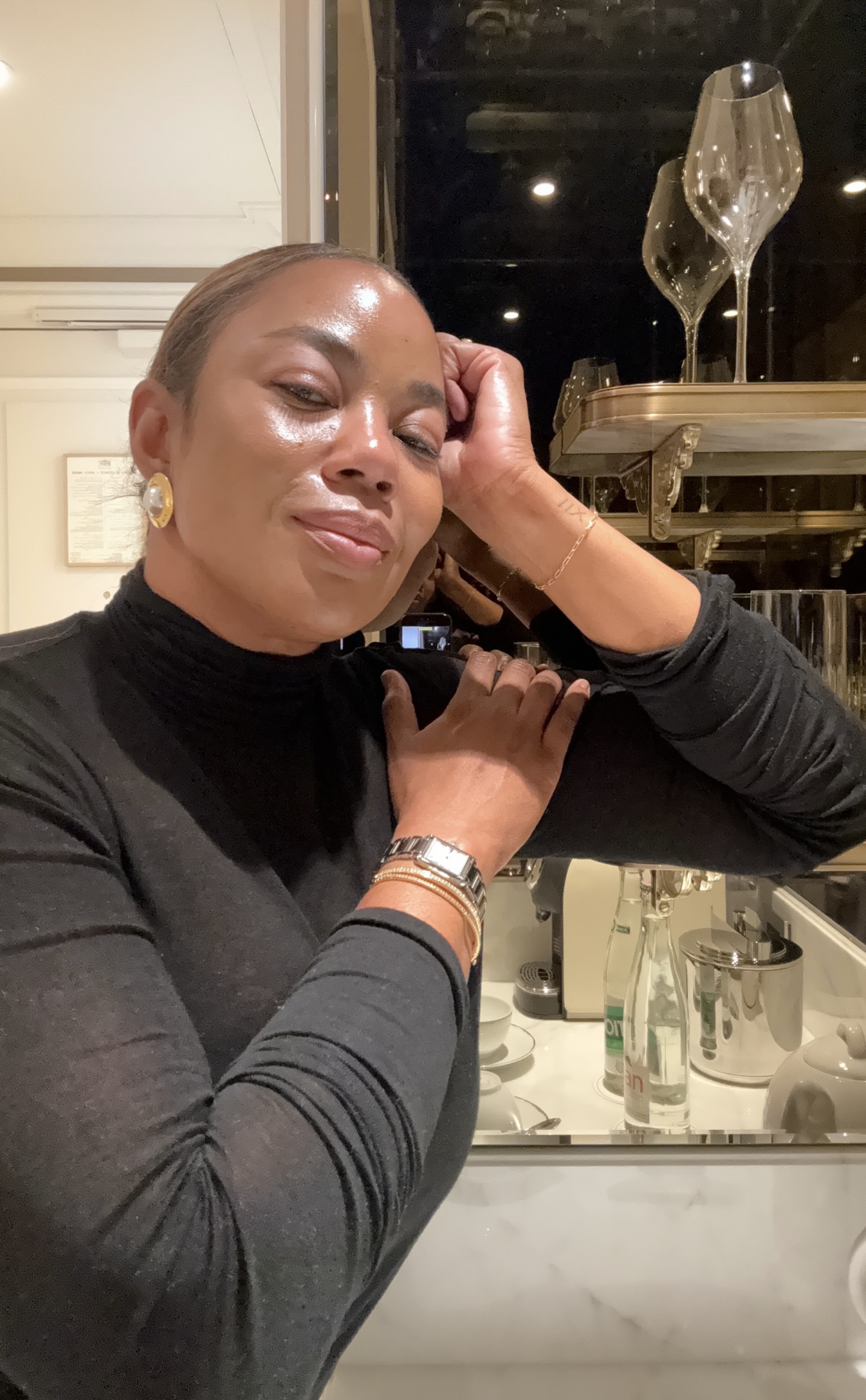 Tasha Reiko Brown wearing no-makeup makeup.