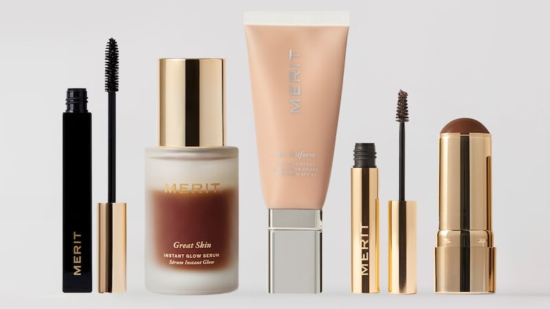 Five Merit products in a line-up