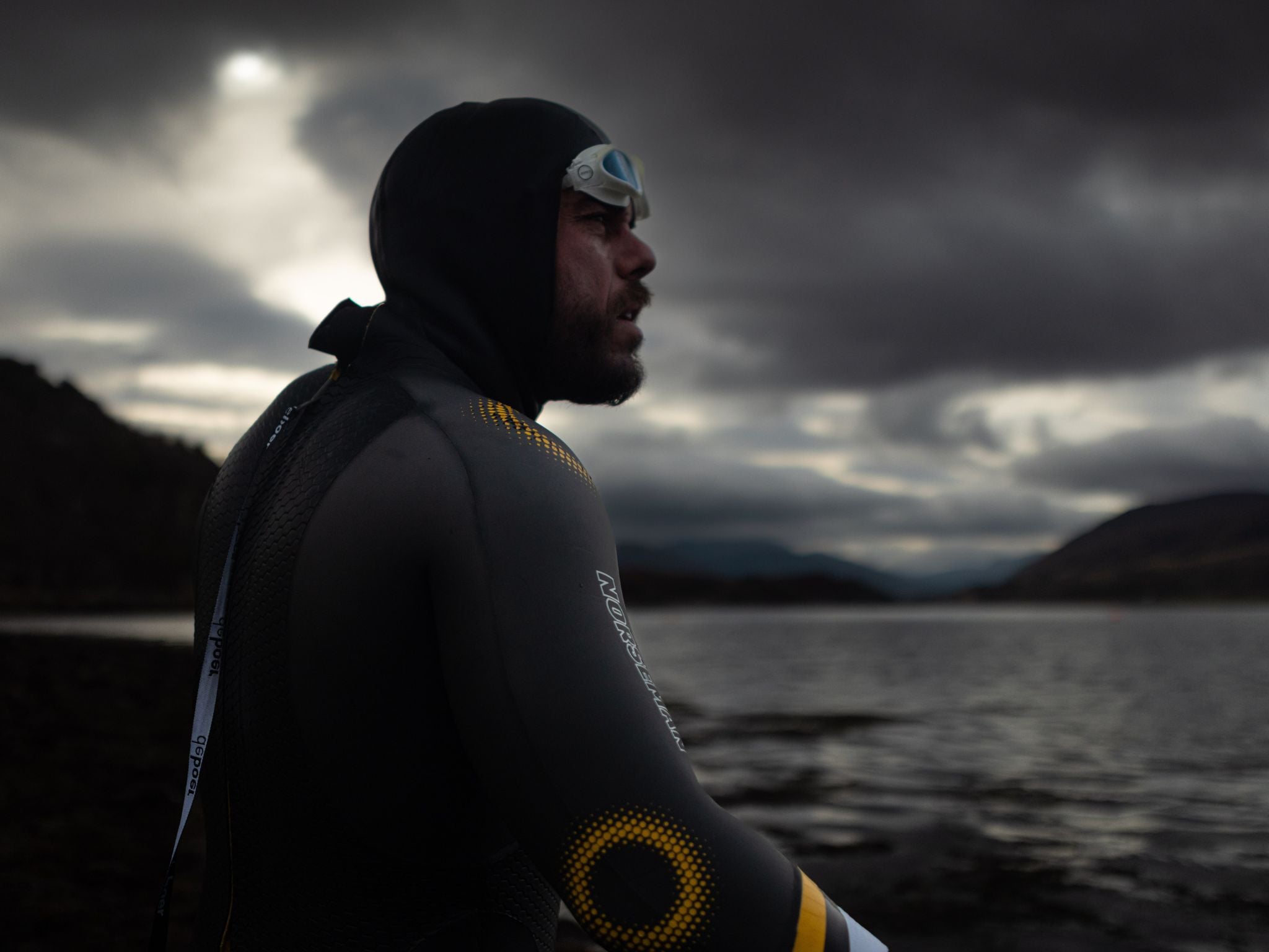 Ross Edgley on a training swim