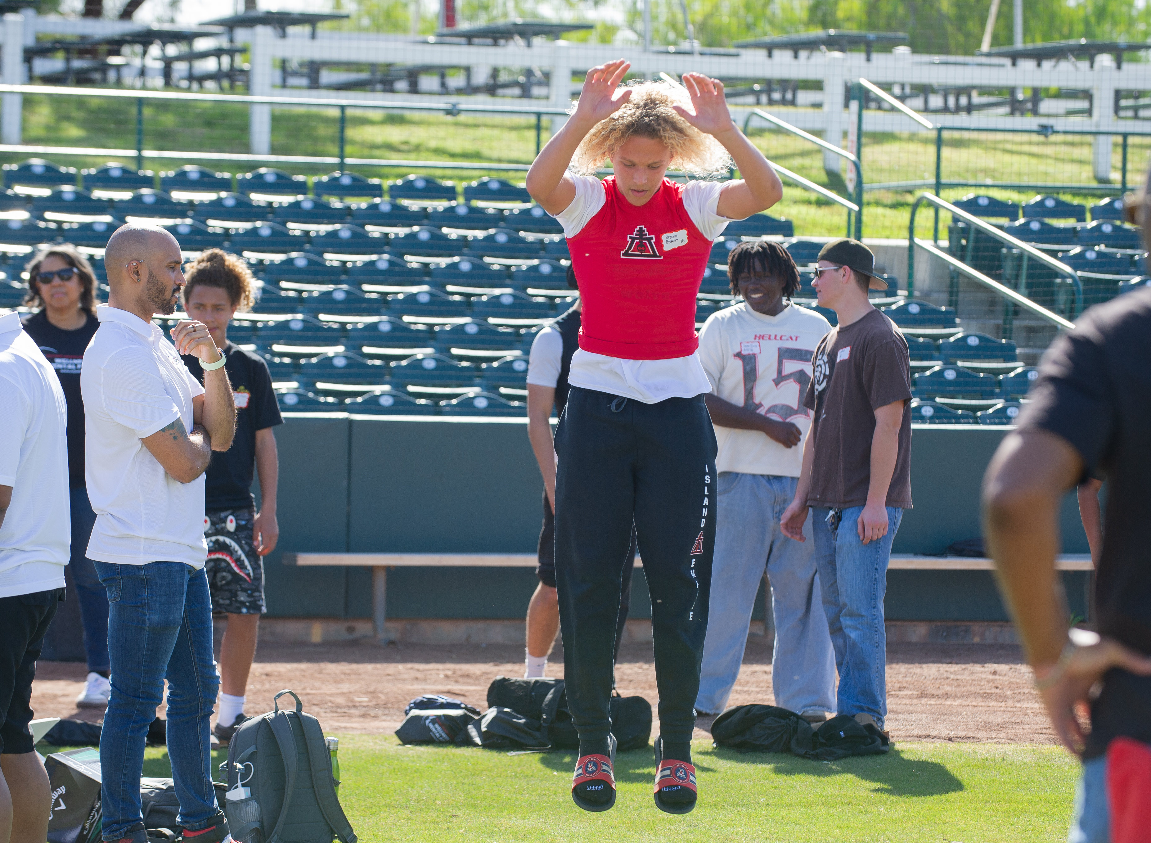 Brycen Colbert-Basham, a 14-year-old Riverside resident, attends the Jus Be...