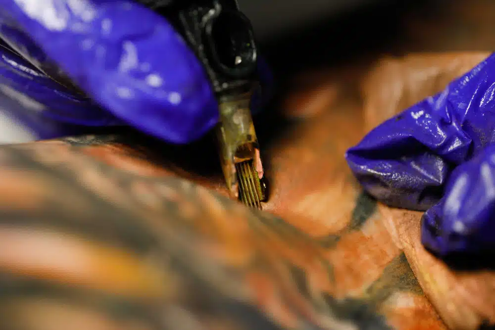 Needles,for,tattoo,machines,inject,ink,into,the,skin,of