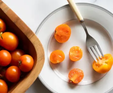 Plate of vitamin A tomatoes