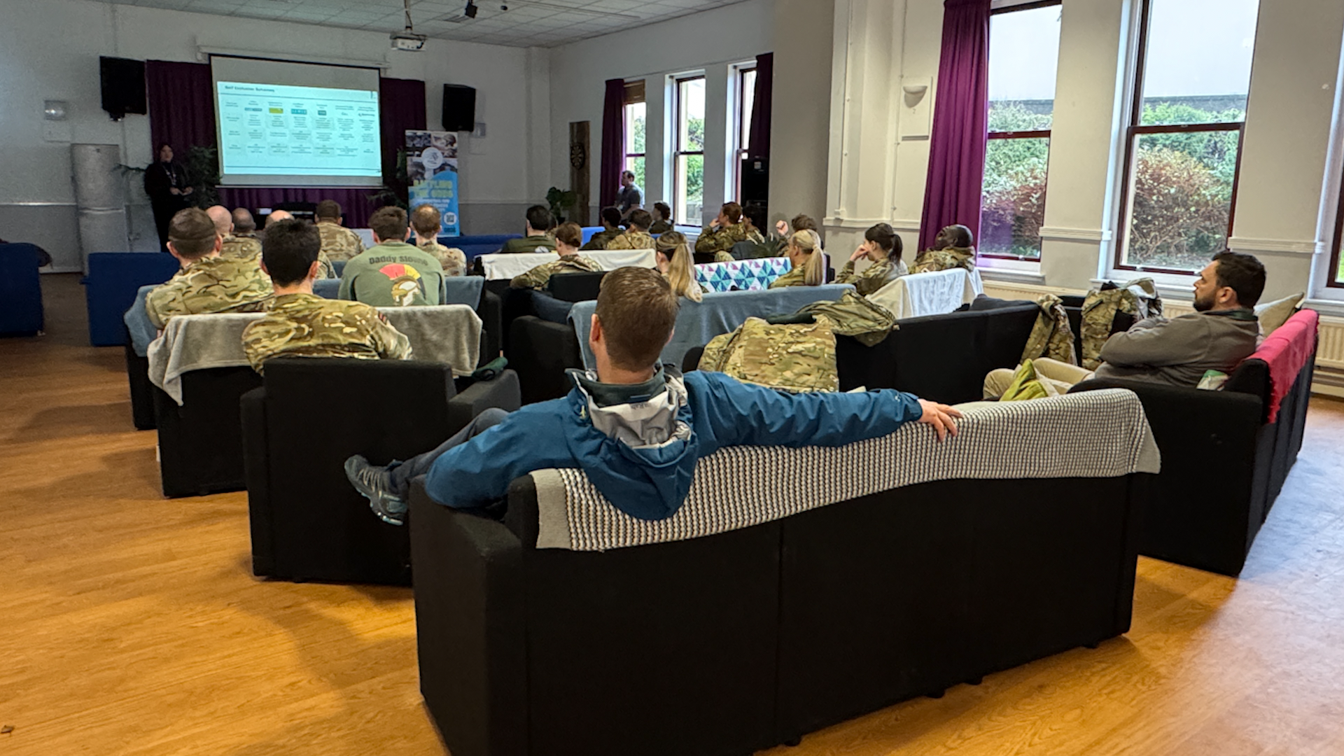 The unit worked with a number of organisations to raise awareness about the importance of mental health